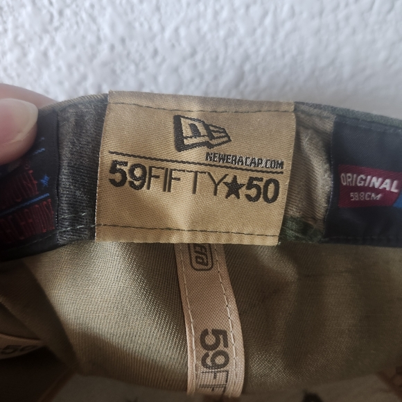 Camo NY Fitted New Era Cap 7 3/8 - Picture 4 of 7